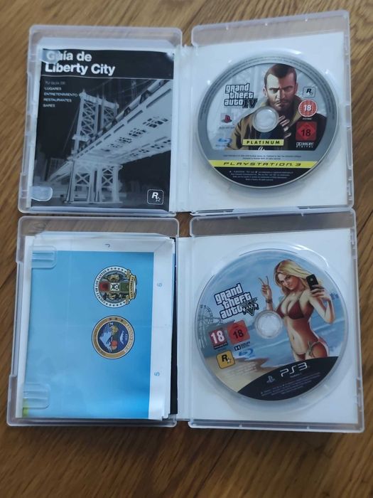 GTA V + GTA IV (PS3) – Completos e em ótimo estado