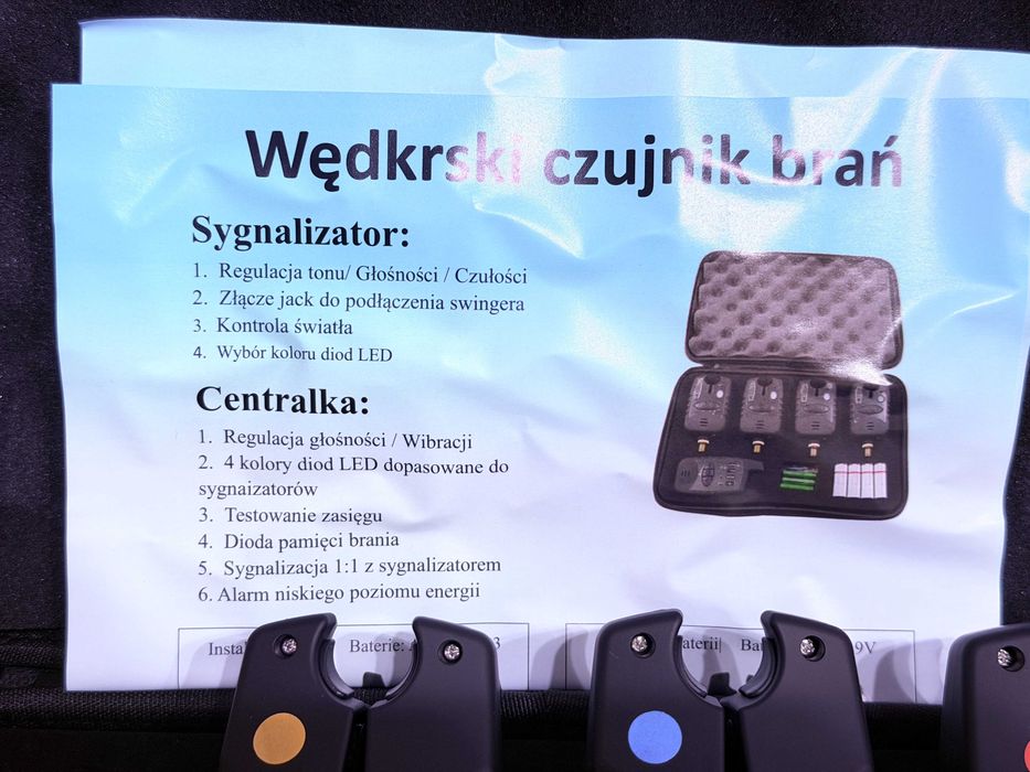 Sygnalizatory z Centralką 4+1 Linia LED Miracle Fish RF898 PROMOCJA