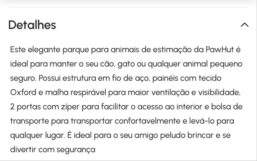 Parque para animal