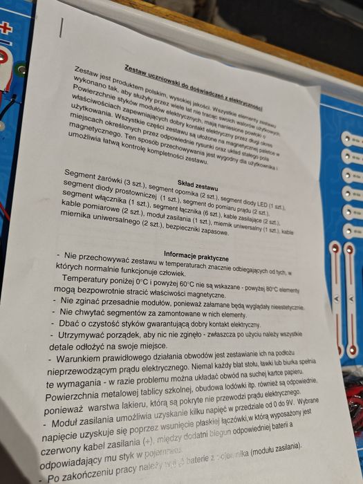 Zestaw do badan z elektroniki dla początkujących,miernik, akcesoria