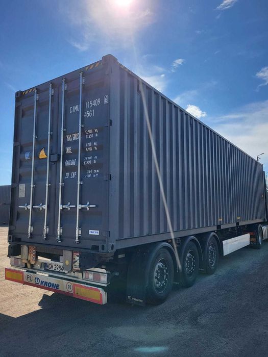 Kontener morski 40 HC One Way, nowy 12m, Transport