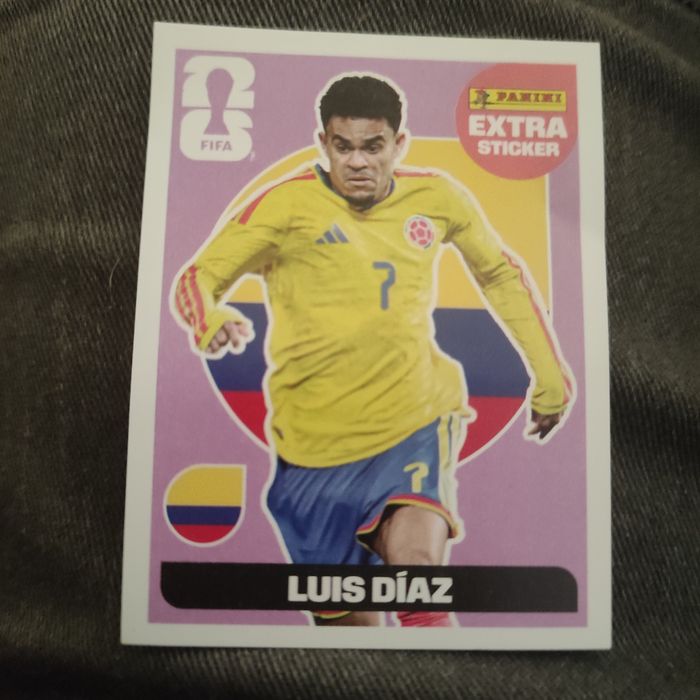 Extra sticker Luís Diaz roxo