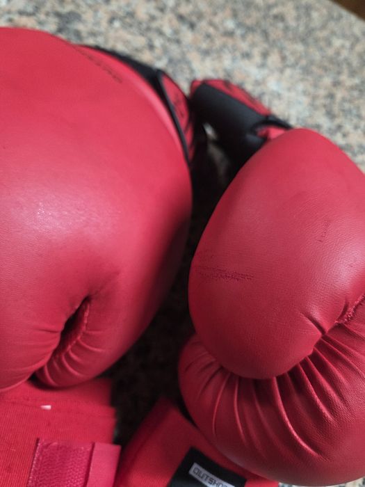 Saco boxe e luvas