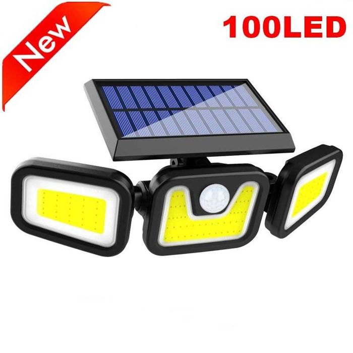 Projetor Solar de Movimento Noturno 3 em 1 - Novos