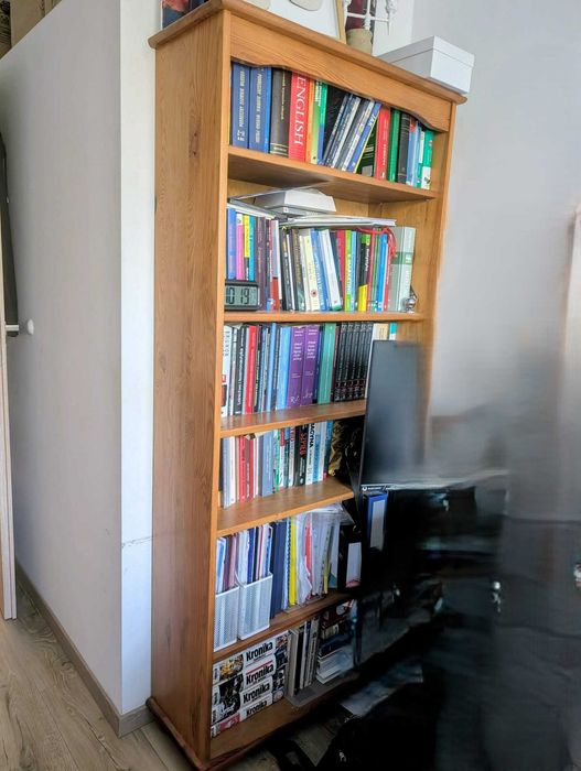 regał lite drewn, sosna używany ( dst. szafa,komoda, szafka nocna)