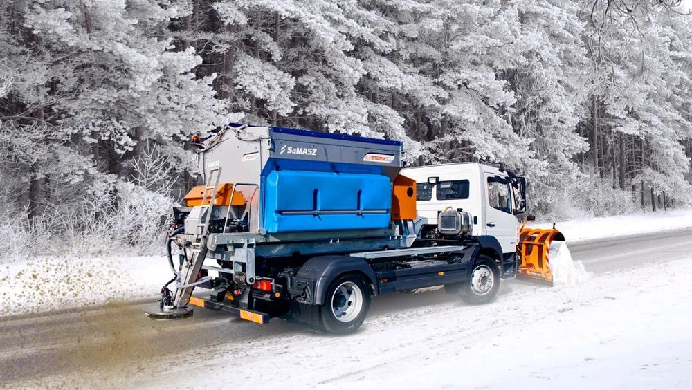 SaMASZ IceSTORM  Posypywarka solarka piaskarka 100% STAL NIERDZEWNA