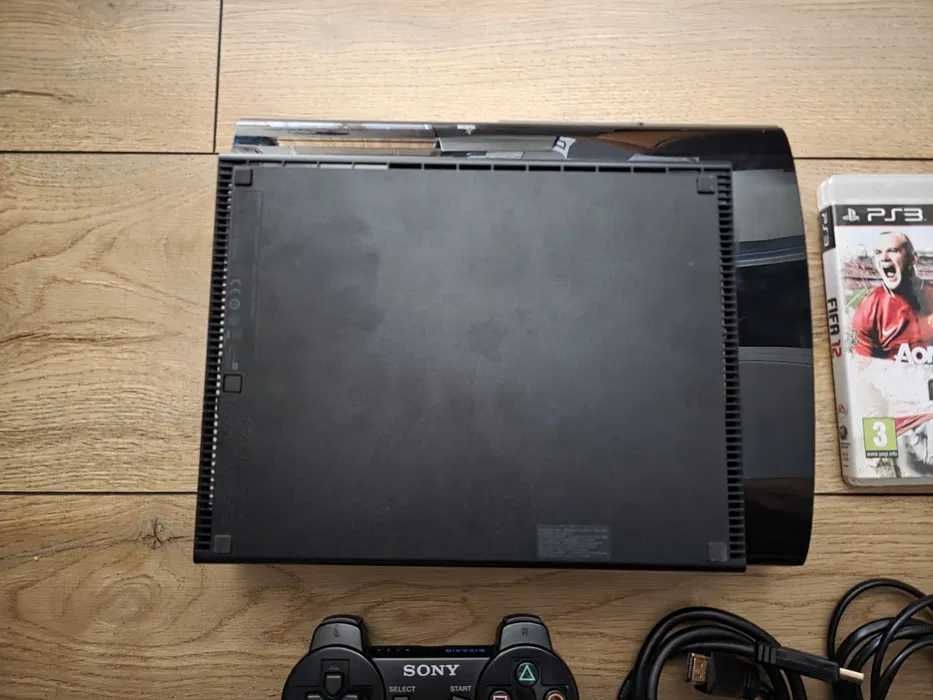 PlayStation 3 PS3 Super Slim 500GB + Oryginalny Pad + FIFA 12 | Komplet!