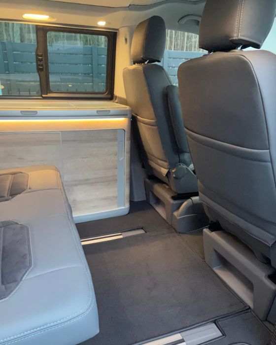Pokrowce na fotele VW T5 i T6 - 8 os. Pikowany Welur Szyte ręcznie
