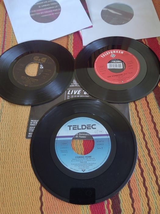 Falco-Trzy 7"Single winylowe razem, jeden pakiet