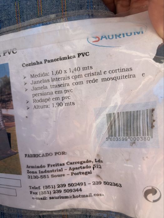 Cozinha de campismo (1,90m altura)