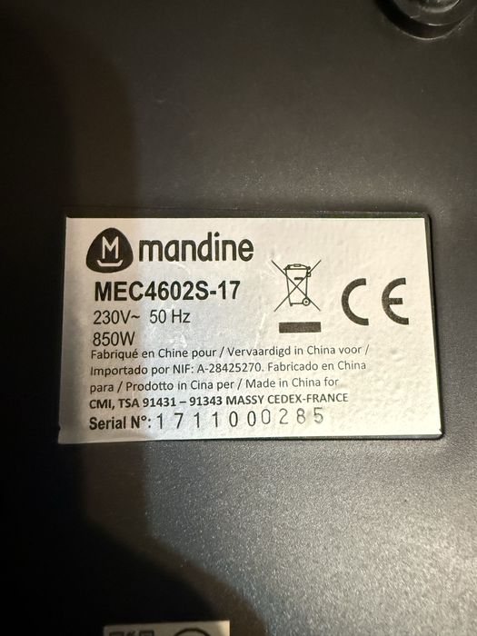 Це ріжкова кавоварка Mandine моделі MEC4602S