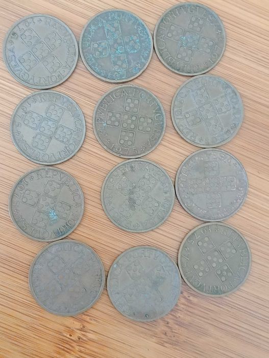 Conjunto de moedas de 50 centavos. Diversas datas (180 moedas)