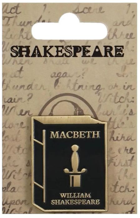 Szekspir Przypinka metalowa - Makbet