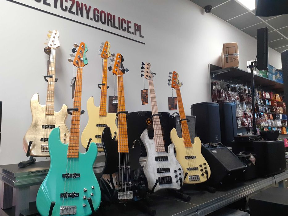 Nowa gitara basowa MB GV4 GLOXY VAL SURF GREEN CR MP