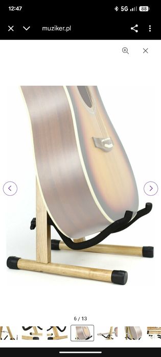 Drewniany Stojak na gitarę