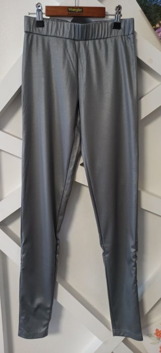 Legginsy srebrne
