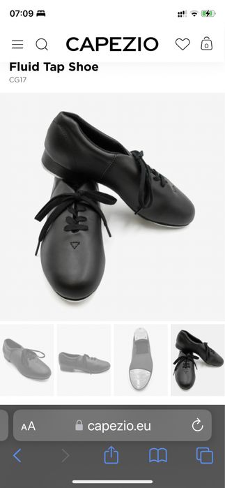 Sapatos de sapateado  Capezio (tap shoe fluid) unisexo n41
