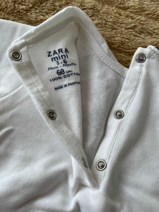 Zara Mini - Body Branco Bebé (3M-6M)