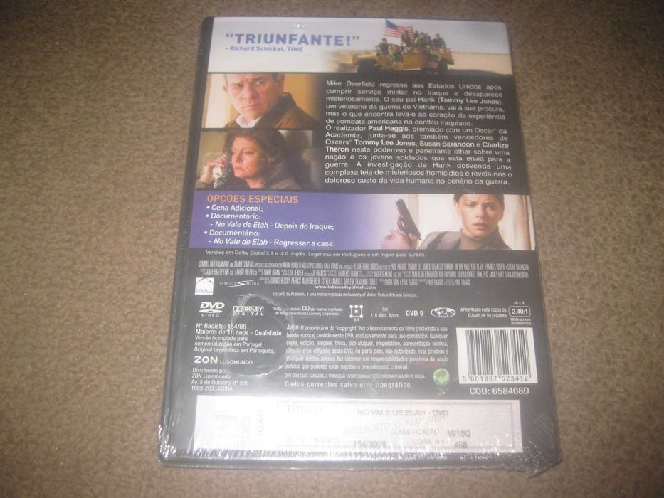 DVD "No Vale de Elah" com Charlize Theron/Selado!