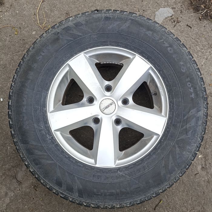 Диски легкосплавні Dezent, Hyundai, KIA Sorrento+гума 245/70/16