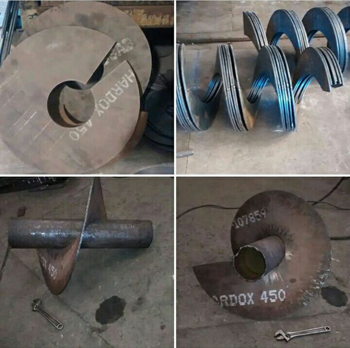 Шнеки под заказ,витки шнека,сегменты шнека