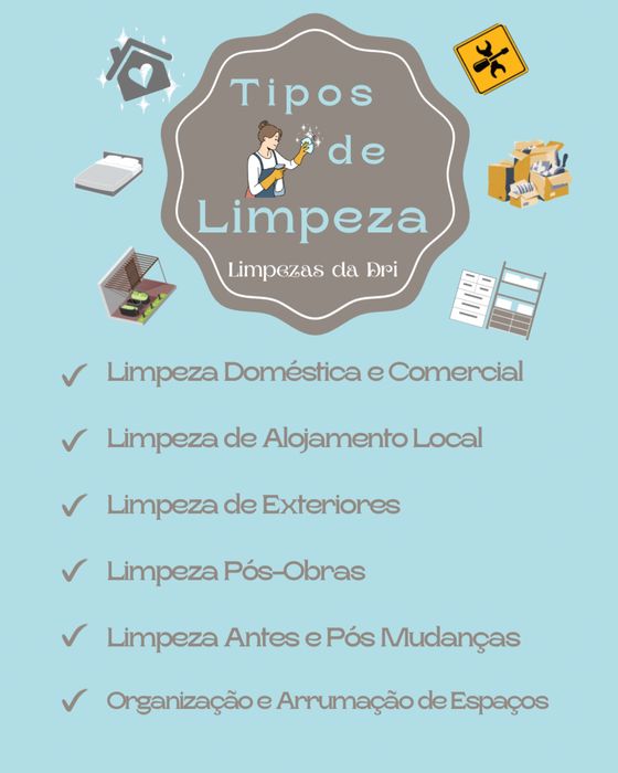 Limpezas Domésticas e Comerciais /Organização