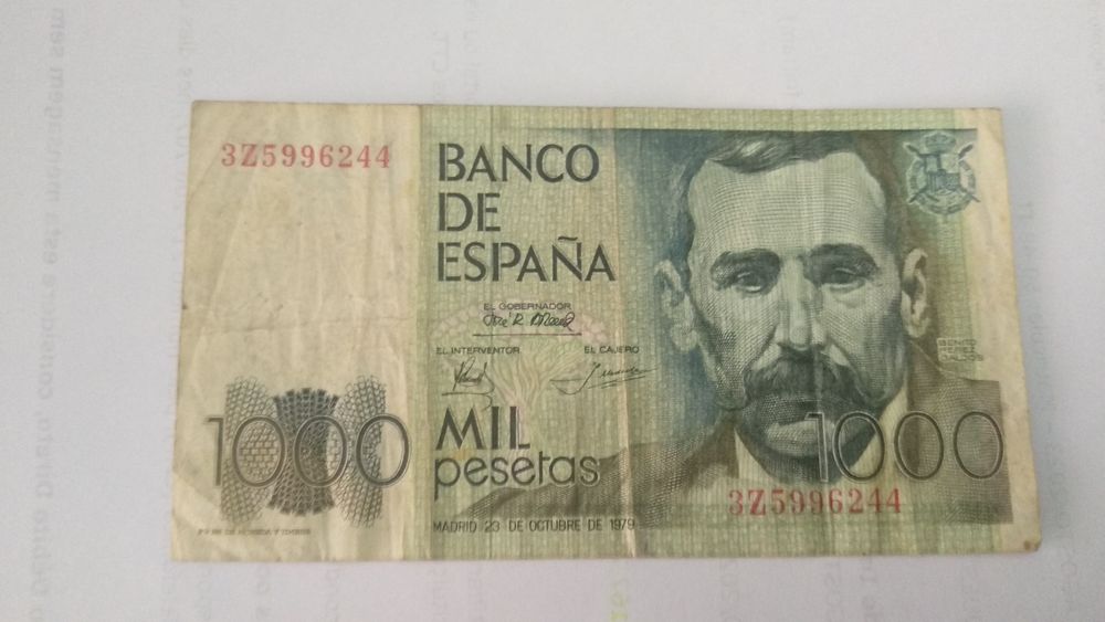 Nota 1000 pesetas 1979
