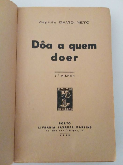 Dôa a Quem Doer, de Capitão Neto  PORTES GRÁTIS*