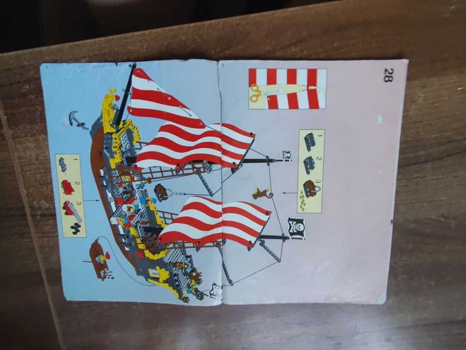 Lego 6285 Black Seas Barracuda Pirates z instrukcją