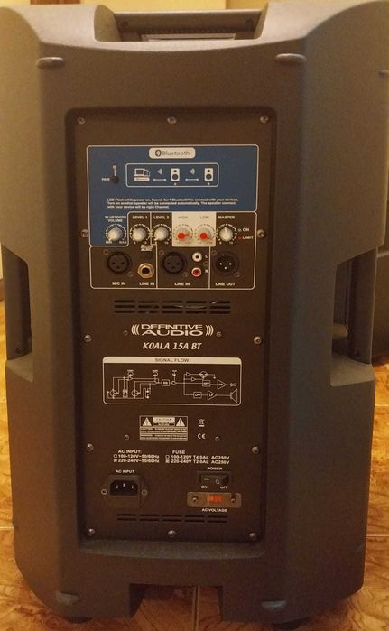 colunas activas definitive audio koala 15a bluetooth 1400w c