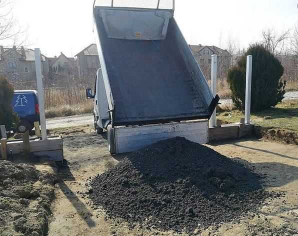Podsypka betonowa  stabilizacja odsiew półsuchy beton B