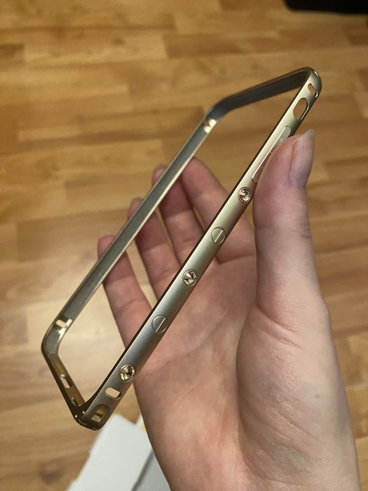 Чохол бампер на телефон айфон 6, bamper iPhone 6 gold