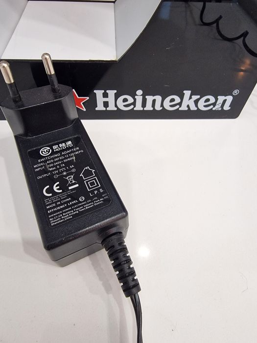 Publicitário iluminado Cerveja Heineken expositor