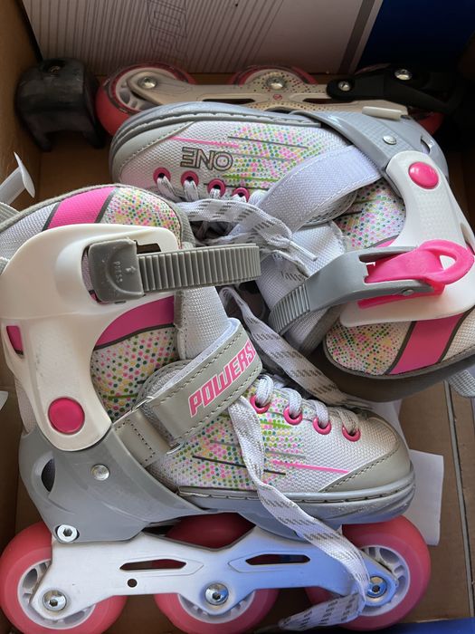 Розсувні дитячі ролікові ковзани POWERSLIDE ONE JOKER GREY-PINK