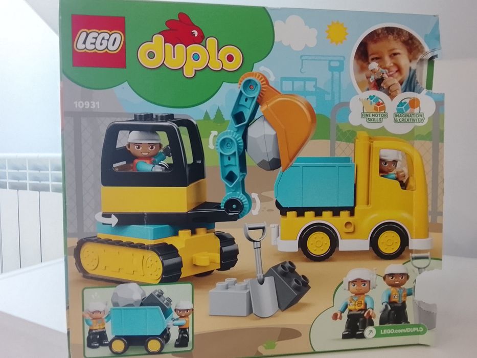 LEGO DUPLO 10931 – Ciężarówka i koparka gąsienicowa