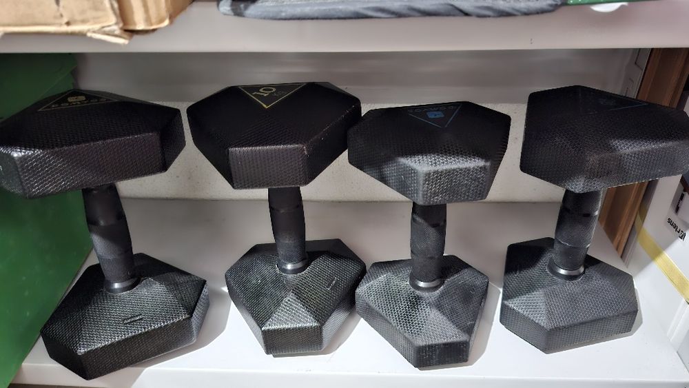 65,00€ 2x Halteres 10Kg revestidos em borracha