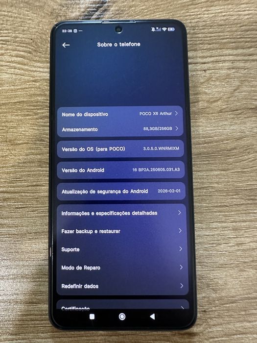 Telemovel Poco X6 256gb
