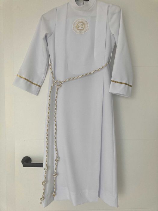 Alba komunijna chłopięca r.128/134 (dł.103cm) + spodnie