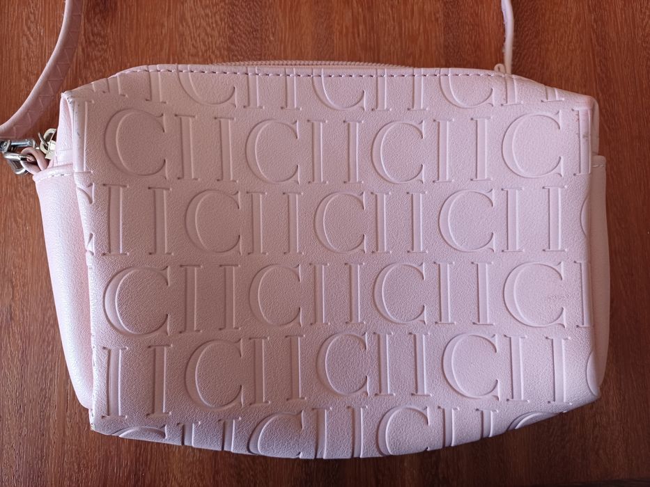 Bolsa rosa para menina, com 4 compartimentos