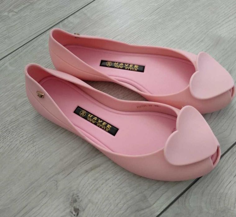 Meliski  gumowe balerinki z sercem Haver r.36