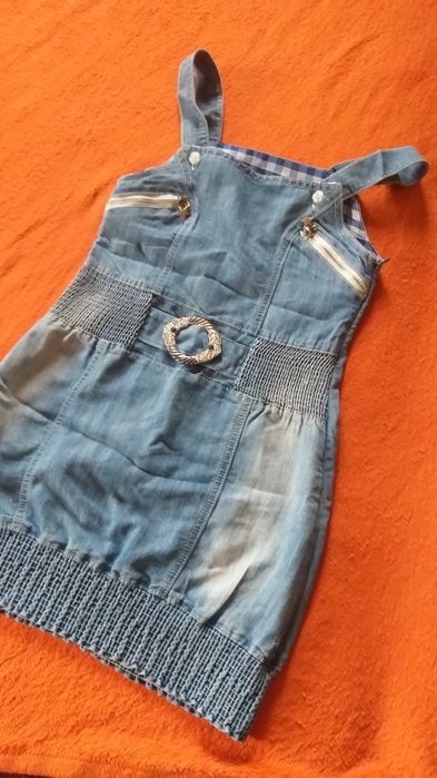 Джинсовый сарафан на девочку