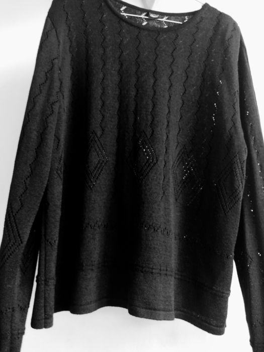 garsonka damska nowa czarna XXL ażurowa włóczka akrylowa