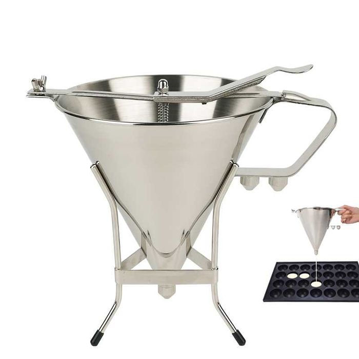 CUKUS Dozownik ciasta ze stojakiem ze stali nierdzewnej GL-L2