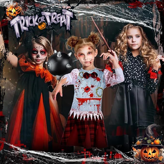 Strój kostium przebranie Halloween Karnawał Dziecięcy 110-125 cm 5-7 lat 9155