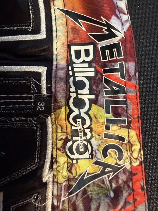 Shorts Billabong x Metallica 2008 Edição Limitada