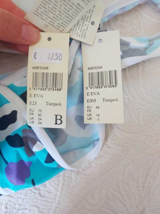 Biquini turquesa XL