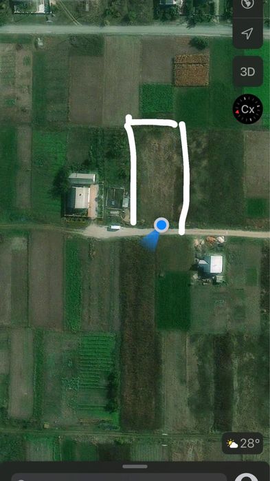 Приватизована земельна ділянка під застройку