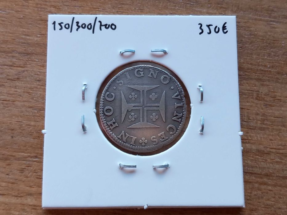 Moeda Tostão D. Pedro P. Regente (Rara)