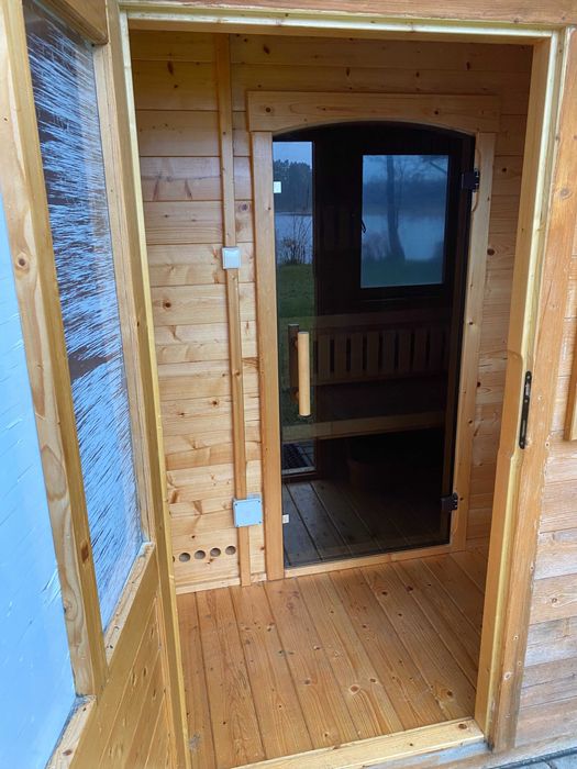 Sauna zewnętrzna duża piec 9 kW