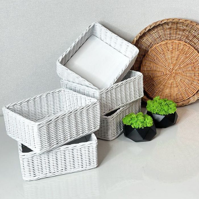 Органайзер для спецій, плетений короб, органайзер для косметики, кошик